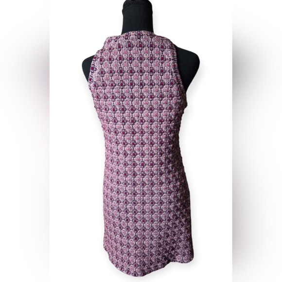 Zara Trafaluc Quilted Geometric Patterned A Line Mini Dress EUC - Picture 3 of 5